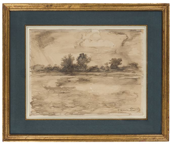 Théophile-Alexandre STEINLEN - Landscape with an Approaching Rainstorm | MasterArt